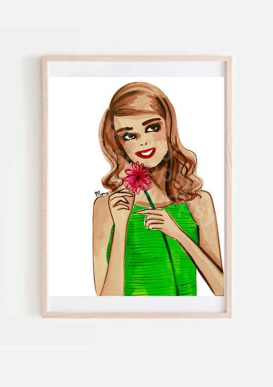 “Flower Girl” Miss Mopsy Art Print