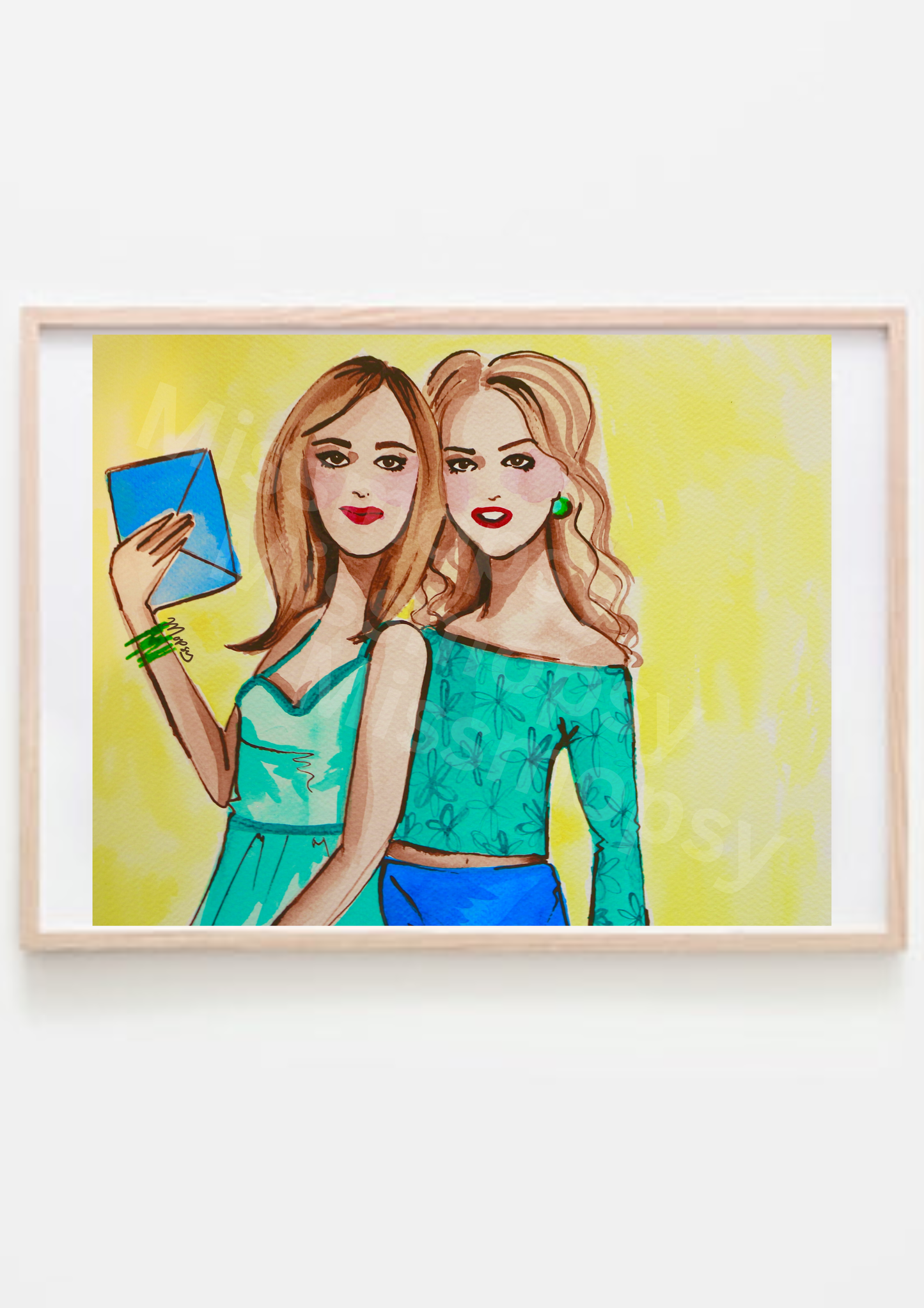 “Sister, Sister” Miss Mopsy Art Print
