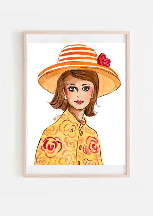 “Spring Florals” Miss Mopsy Art Print